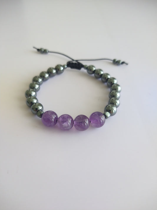 Amatista y Hematite